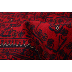 ECARPETGALLERY Hand-knotted Finest Khal Mohammadi Red Wool Rug - 4'10 x 6'6