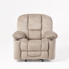 Gannon Fabric Glider Recliner Club Chair by Christopher Knight Home