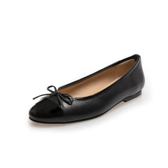 Copenhagen Shoes Like Moving Patent Toe Leather Ballerina Flat