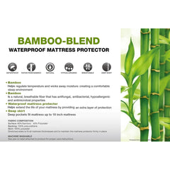 Home Sweet Home Hypoallergenic Bamboo Waterproof Mattress Protector