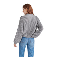 Steve Madden Martina Ribbed Mock Neck Sweater