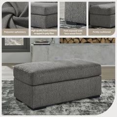 Signature Design by Ashley Gardiner Pewter Ottoman