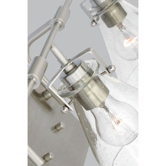 Generation Lighting Jaden modern industrial 3-light indoor dimmable bath vanity wall sconce