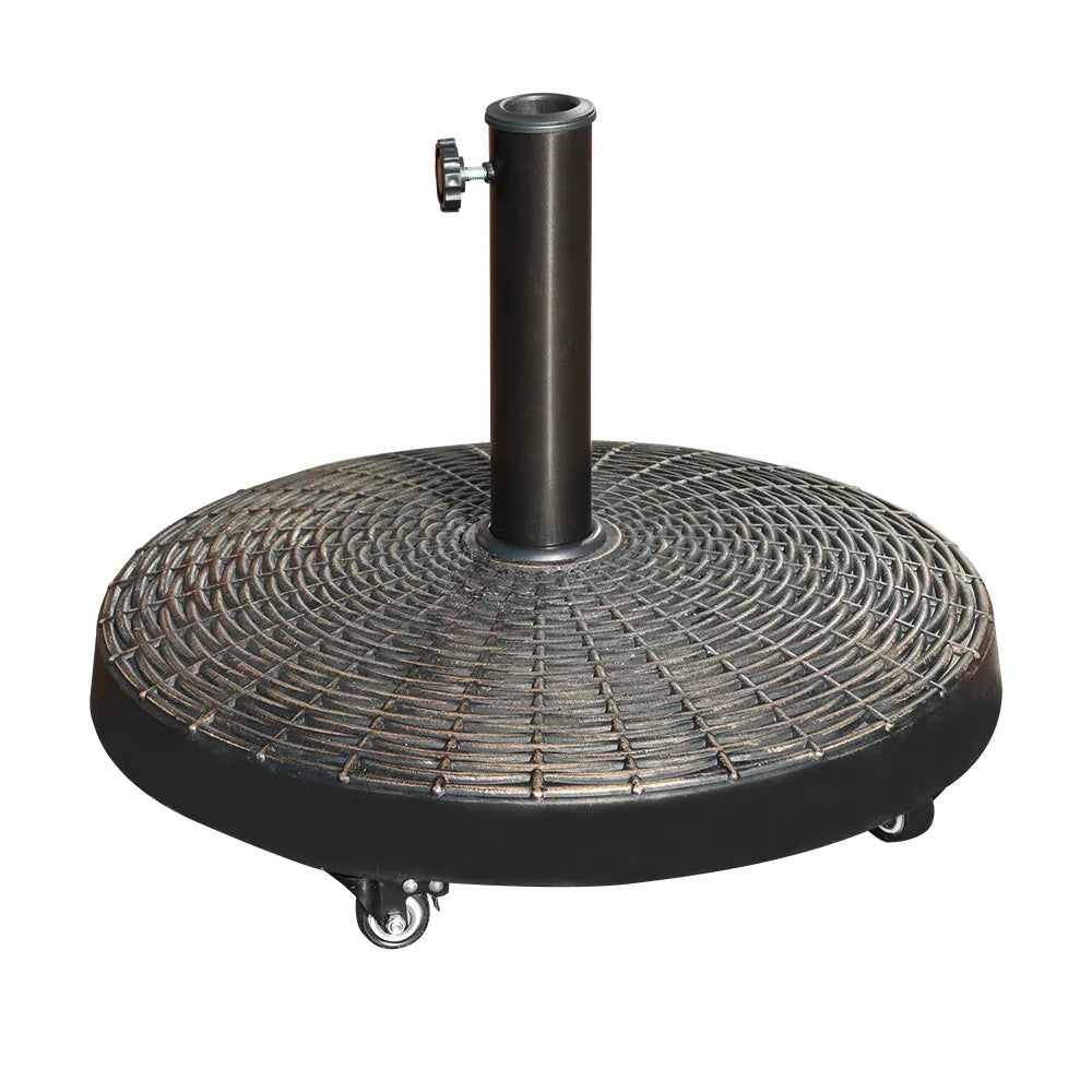 Free Standing Round Patio Umbrella Base with Wheels