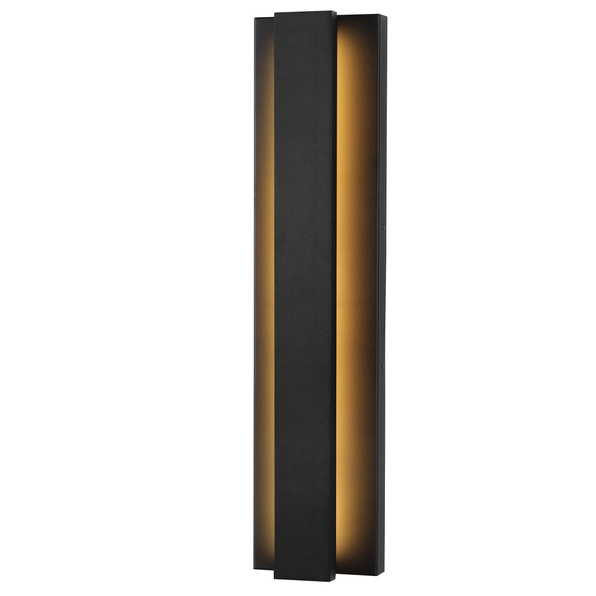 Black Modern/Contemporary LED Outdoor Wall Lantern Sconce 1 or 2 Set