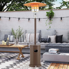 Costway 50,000 BTU Patio Heater with Wheels Round Table Design & - See Details