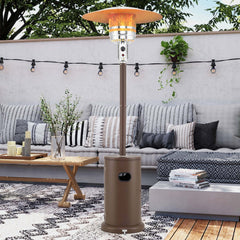 Costway 50,000 BTU Patio Heater with Wheels Round Table Design & - See Details