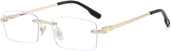 Green Metal Sunglasses Rimless Male Purple Brown Sun Glasses Fashion Female No Frame