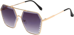 Fashion Men Sunglasses Metal Frame Women Uv400