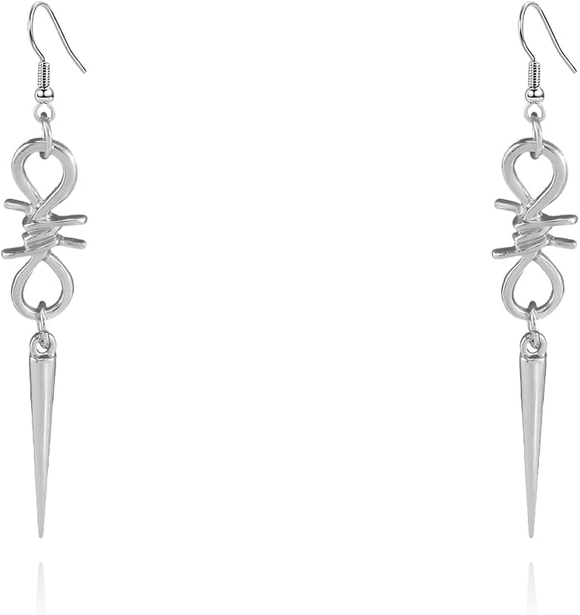Punk Spike Earrings for Women Men Personalized Spike Dangle Earrings Gothic Earrings for Women Geometric Fashion Alt Earrings Jewelry