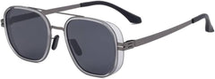Classic Sunglasses Men Luxury Vintage Metal Frame Driving Sun Glasses Double Beam Eyewear