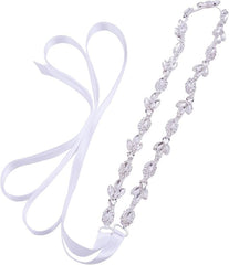 Bridal Belt Crystal Wedding Belt Thin Bride Belt Rhinestone Sash Belt,Crystal Sash for Wedding Dress Bridesmaid Flower Gril