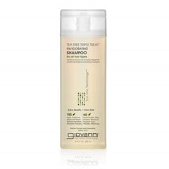 GIOVANNI Tea Tree Triple Treat Invigorating Shampoo - Cooling Peppermint, Eucalyptus & Rosemary, Helps Strengthen & Rejuvenate Hair & Scalp, Salon Quality, Paraben Free, Tea Tree Shampoo - 8.5 oz