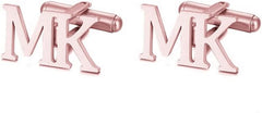 Sterling Silver 925 Personalized Customized Initial Cufflinks for Men Custom Wedding Groomsmen Party Jewelry Christmas Gift