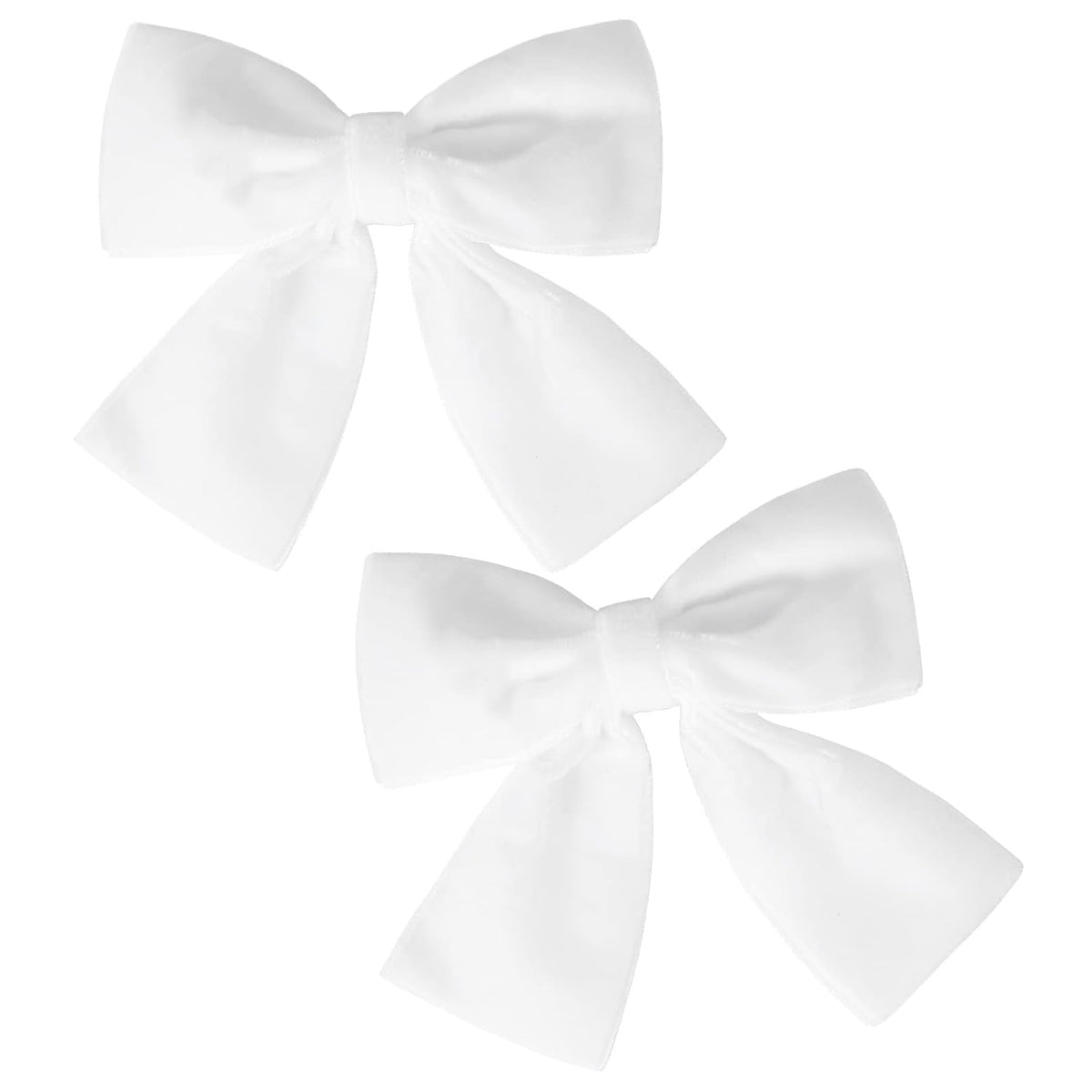 2PCS Velvet Hair Bows Black Hair Ribbon Clips 4" Big Fall Alligator Clips Hair Accessories for Women Girls Toddlers Kids Baby