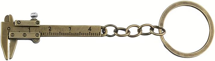 Siopue Portable Vernier Caliper Keychain Gift for Math Teacher Engineer Math Student Birthday Gifts for Decoration Boss