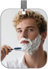 Shower Mirror Fogless for Shaving, Bathroom Accessories No Fog Shaving Mirror, 7"x5" Shatterproof Men's Woman Wall Mirrors, Anti Fog Makeup Small Mirror Travel Camping