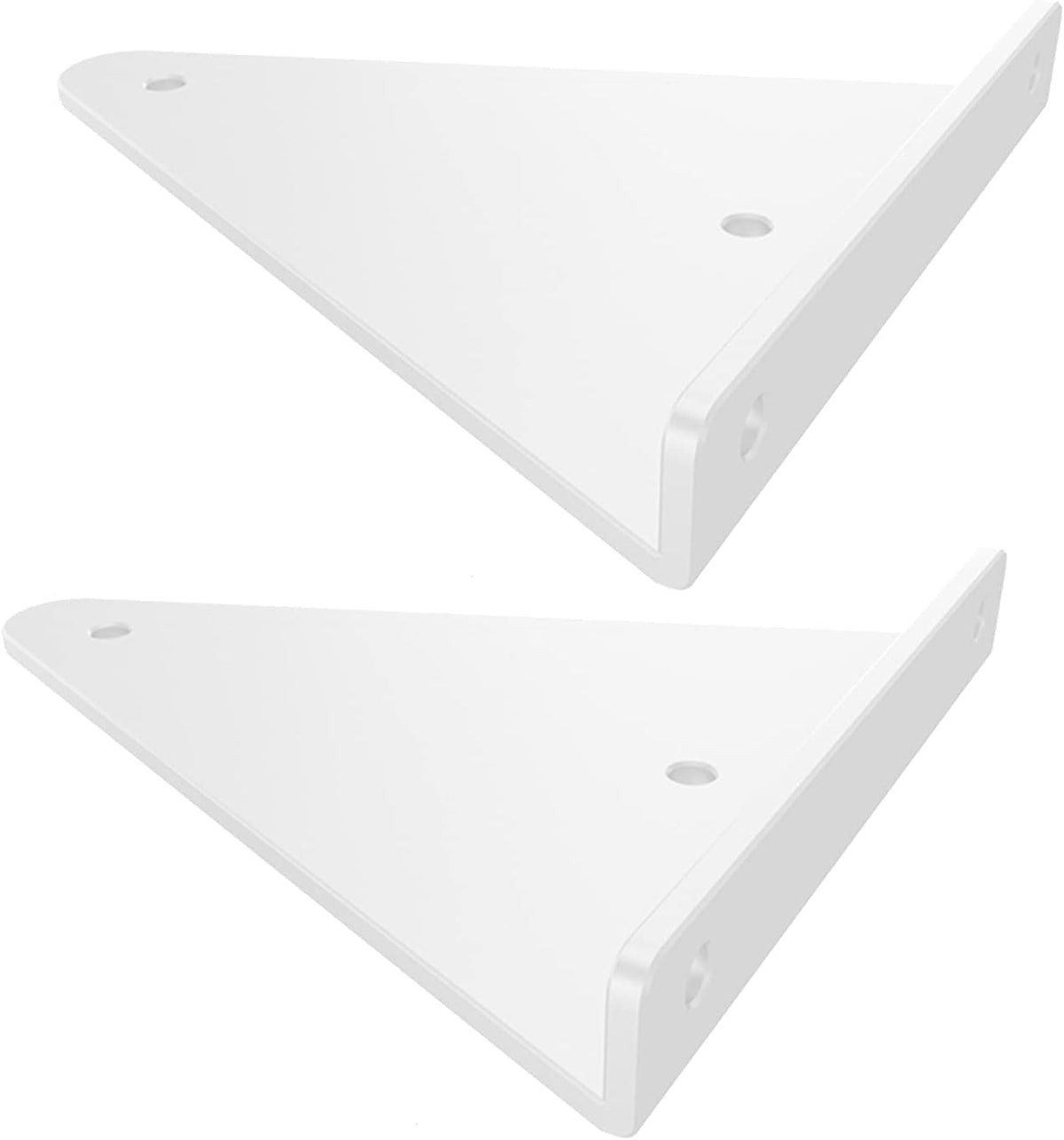 metal triangle shelf supporter,retro wall shelf bracket,industrial floating shelving brackets,wrought iron brackets for shelves,2 pieces,used for wooden furniture,cabinets,Black-17×13cm/6.7×5.1in