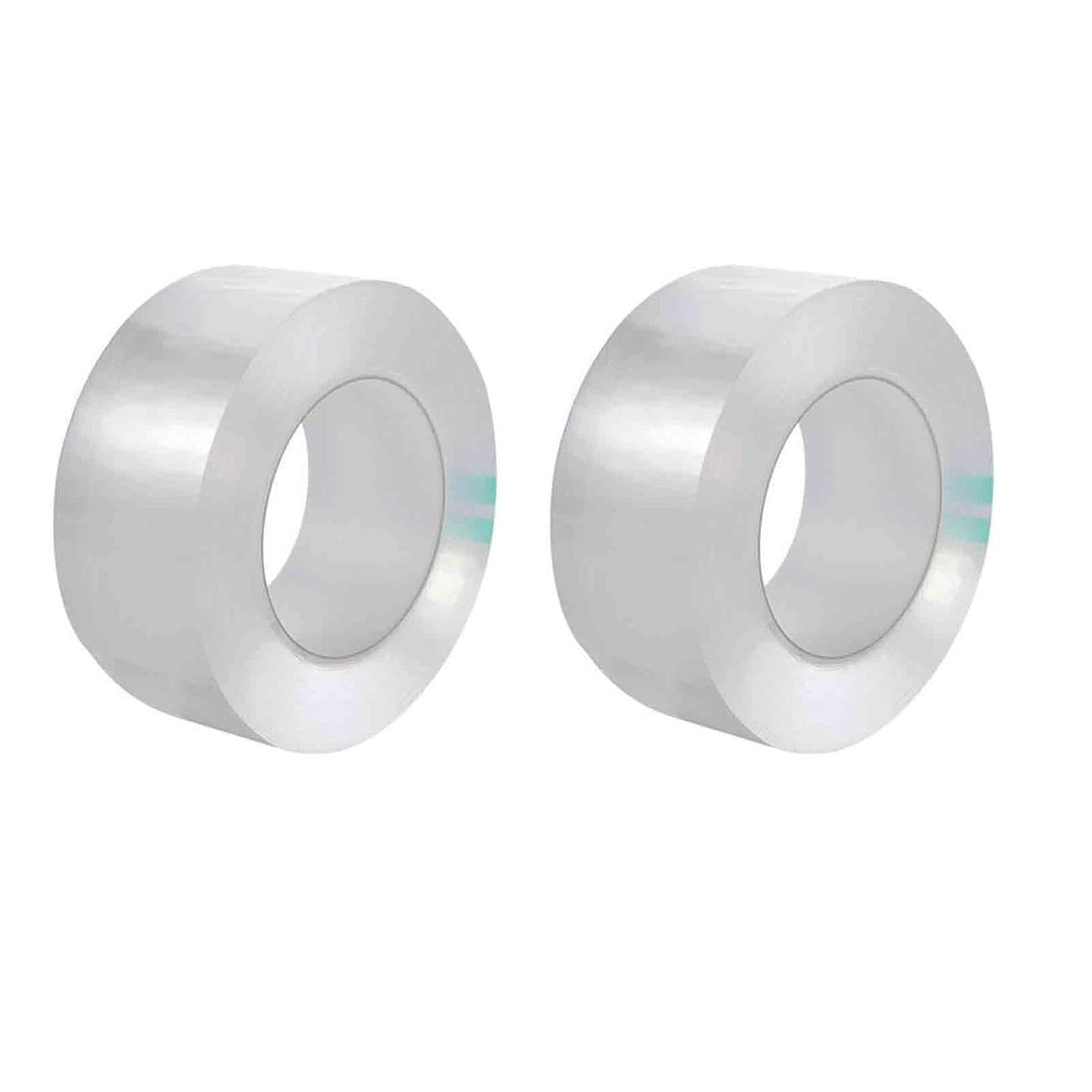 2pcs Self Adhesive Caulk Strip Transparent Caulk Tape for Bathtub Washbasin Stain-Anti Strong Seamless for Toilets Gas Hobs(5cm*10m)