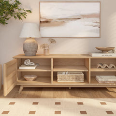 Plank and Beam Mid-Century Modern TV Stand