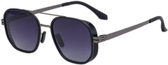 Classic Sunglasses Men Luxury Vintage Metal Frame Driving Sun Glasses Double Beam Eyewear