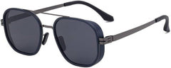 Classic Sunglasses Men Luxury Vintage Metal Frame Driving Sun Glasses Double Beam Eyewear