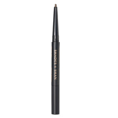 Shades By Shan Brow Duo Eyebrow Pencil and Clear Gel, Professional Brow Defining and Setting Tool (Dark Brown)