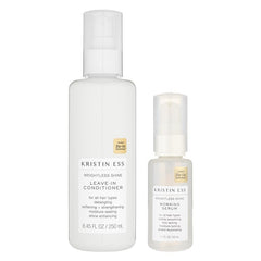 Kristin Ess Hair Hydrating Salon Leave In Conditioner Spray for Strength + Shine - Lightweight Anti Frizz Detangler for Women - Sulfate Free + Color Safe - Castor Oil Moisture Bond Repair Spray