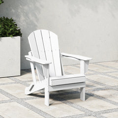 Laguna Fade Resistant All Weather Outdoor Patio Folding Adirondack Chair