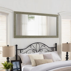 Tall Mirror Wooden Frame Full Body Oversized Rustic Free Standing Vertical, Rectangular Mirror Full Length Hanging Floor Mirror