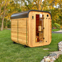 Backyard Discovery Lennon 4-6 Person Outdoor Cube Sauna, 9kW Heater