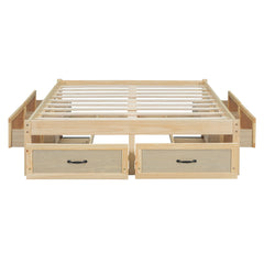 Merax Platform Bed with 6 Storage Drawers