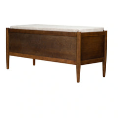 INK+IVY Arcadia Accent Bench with Storage and Upholstered Cushion - 42"W x 17"D x 19.5"H