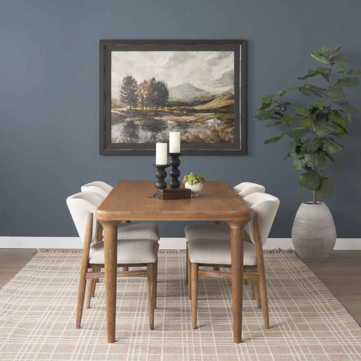 Suvan 72" Medium Brown Rectangular Solid Wood Table