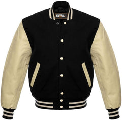 Varsity Jacket Baseball Letterman Jacket - Wool and Leather Premium Quality Jacket Women