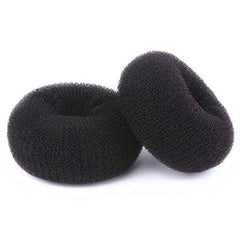 Hair Donut Bun Maker, Ring Style, 2PCS Large 3.5 Inch for Thick and Long Hair (Brown)