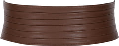 SANSTHS Women Wide Elastic Belts for Dresses Vintage Fashion Stretchy Waist Belts Ladies Cinch Belts Leather Waistband