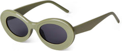 Retro Oval Cat Eye Sunglasses for Women Men 90s Small Vintage Trendy Cute Cateye Thick Frame Sun Glasses UV Shades