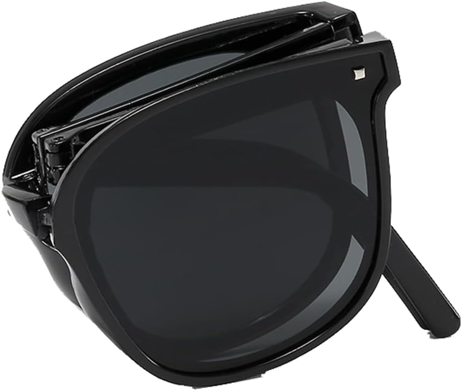 Folding Sunglasses Women's UV-proof Sunglasses Portable Folding Design for Outdoor Travel Holiday Driving Glasses