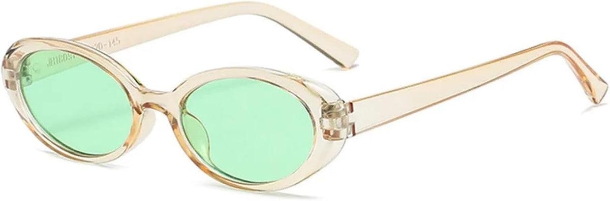 Oval Frame Transparent Glasses Sunglasses