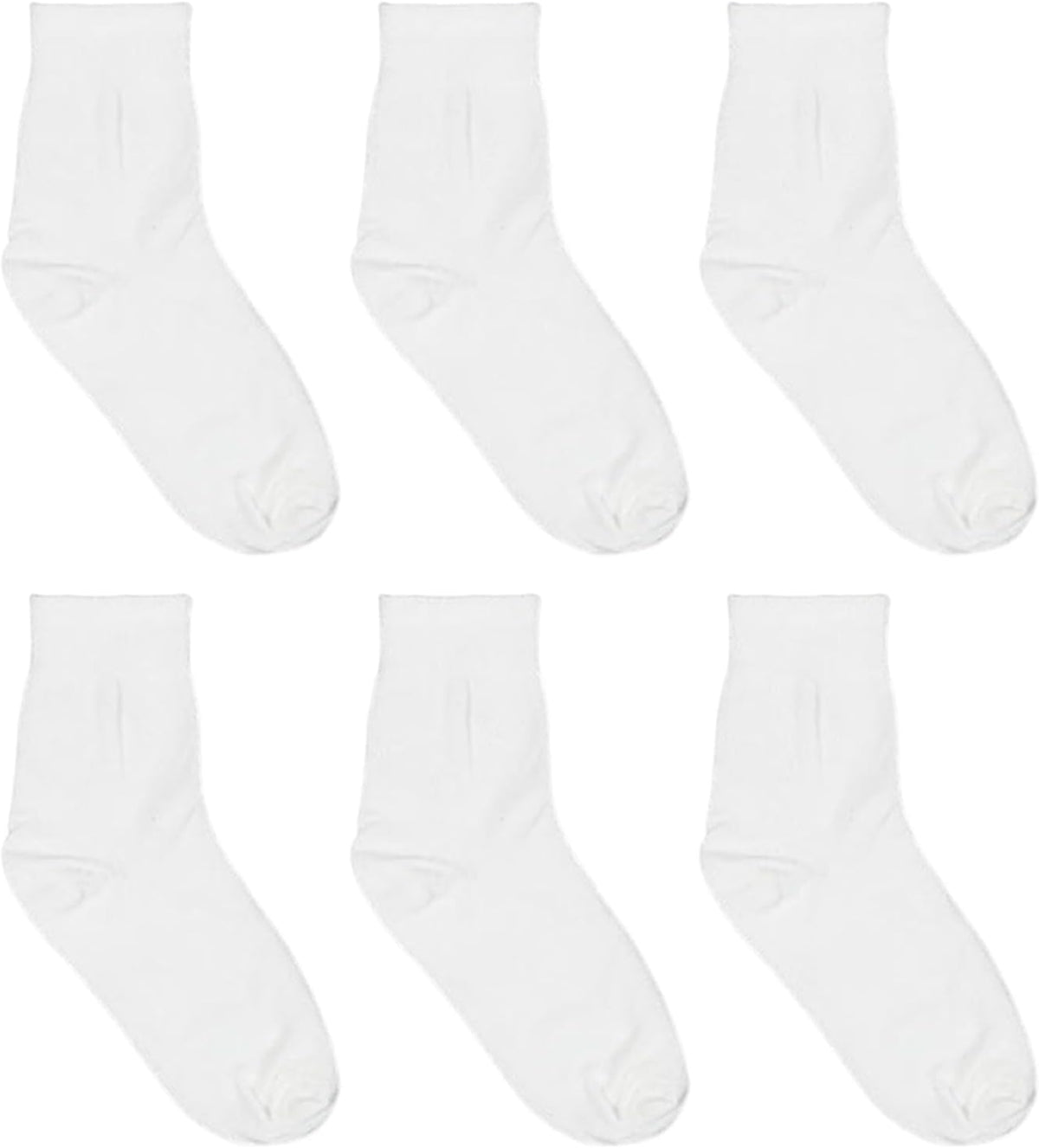 3Pairs Women Men Sports Breathable Wicking Crew Athletic Socks Casual Stretch Mid Tube Socks for Running Traveling(Black)
