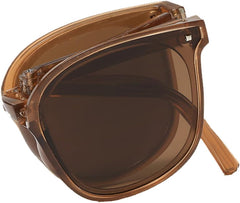 Folding Sunglasses Women's UV-proof Sunglasses Portable Folding Design for Outdoor Travel Holiday Driving Glasses