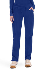 Cherokee Women's Scrub Pants Mid Rise Straight Leg Pull-on Cargo Pant with 6 Pockets & 2-Way Stretch Fabric - WW170