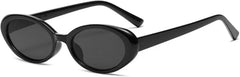 Oval Frame Transparent Glasses Sunglasses
