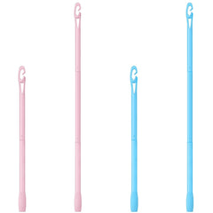 Yilloog 4 Pcs Heatless Curls Hook Spiral Hair Curlers for Long Wave Styling Hair Curlers Heatless Spiral in 13. 8 and 22 Inch Lengths(Blue, Rose Red)