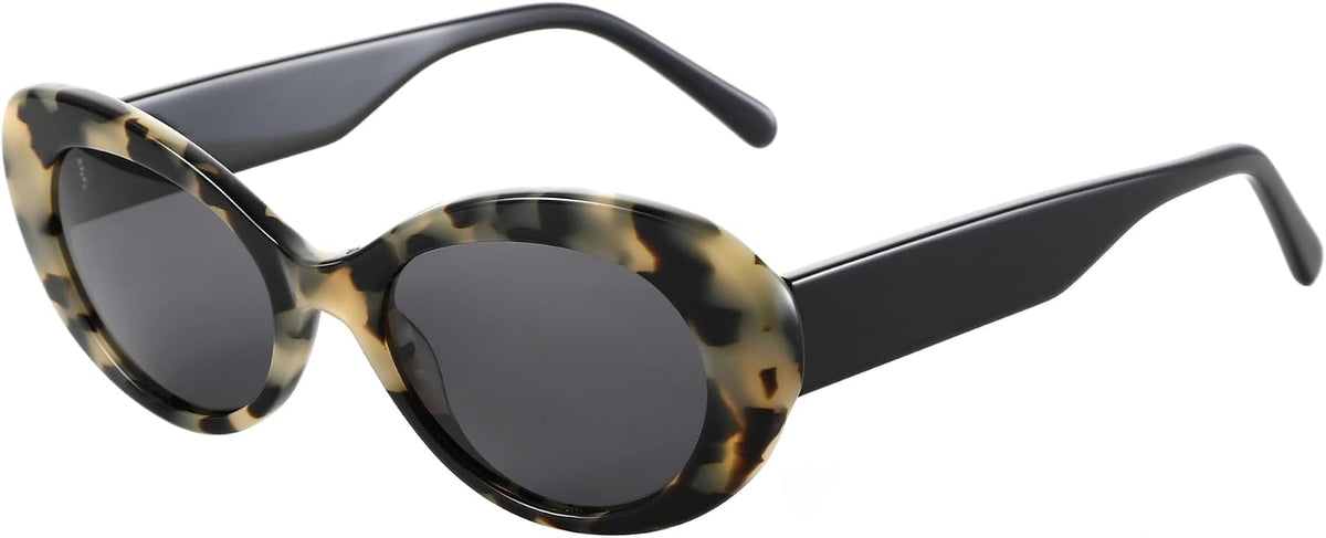 ZENOTTIC Polarized Sunglasses Women Oval: Trendy Shades for Ladies - Retro Classic Sun Glasses UV400 Protection