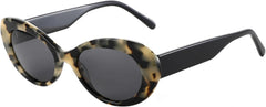ZENOTTIC Polarized Sunglasses Women Oval: Trendy Shades for Ladies - Retro Classic Sun Glasses UV400 Protection