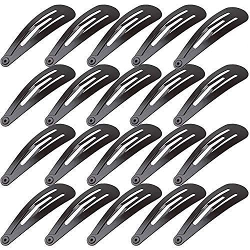 Anezus 80 Pcs Hair Clips for Girls Hair Barrettes Snap Non-Slip Metal Hair Clips for Girls Kids Teens Women