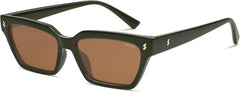 SOJOS Trendy Polarized Sunglasses Womens Men Retro Vintage 90s Cute Cat Eye Narrow Sun Glasses SJ2381
