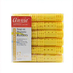 Annie Snap on Magnetic Rollers 6 pack X-Jumbo #1219, Hair curls, holds hair secure, easy to use, for all hair types